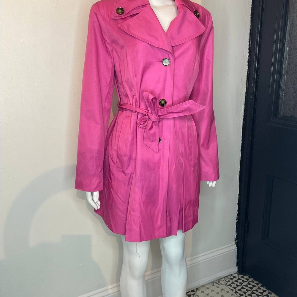 London fog pink coat